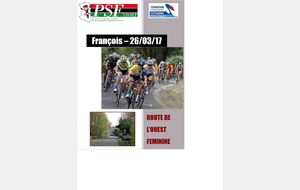 2ième manche de la Route de l'Ouest Féminine à François (79)
