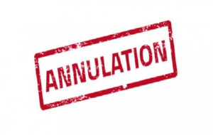 ANNULATION LA COUARDE