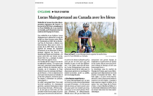 Tour d'Abtibi au Canada : Lucas Mainguenaud  sous les couleurs de l'équipe de France