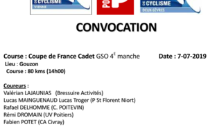  La 4ème manche de la Coupe de France de GSO  à GOUZON (23) le 07/07/19. .