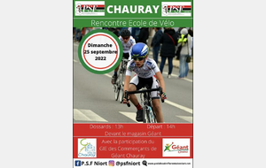 Rencontre Ecoles de vélo Chauray