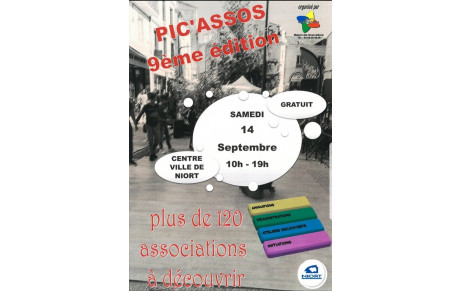 PIC'ASSOS le 14 Septembre à NIORT.